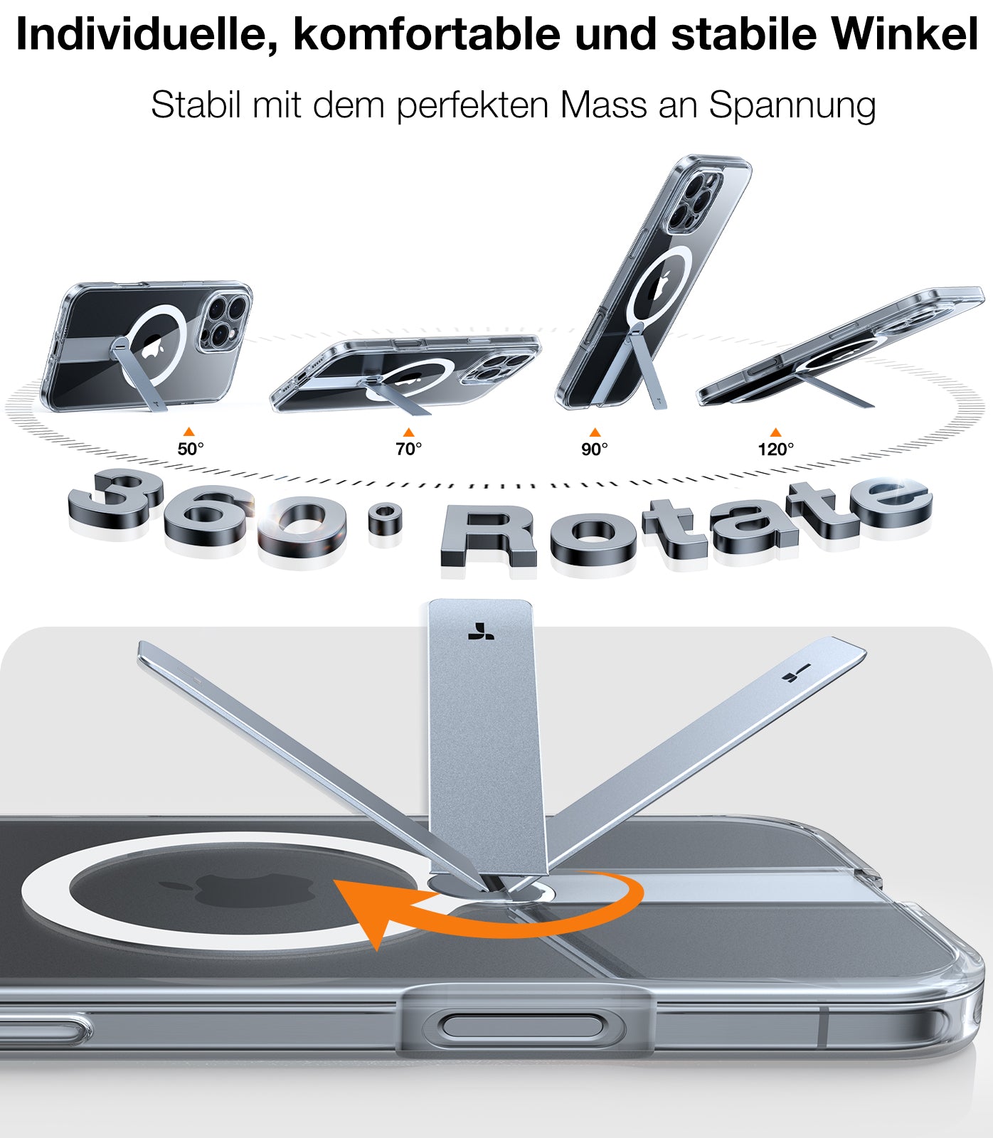 TORRAS - Pstand Spin 3 in 1 Set iPhone 16 Pro Max