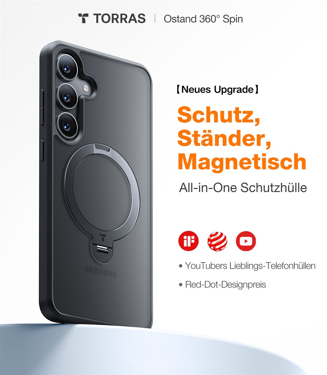 TORRAS - Ostand 360° Spin Samsung Galaxy S25