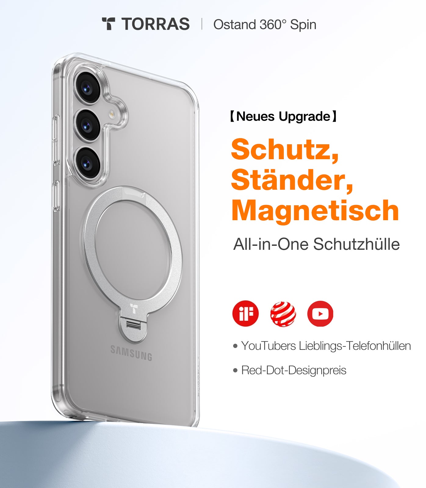 TORRAS - Ostand 360° Spin Samsung Galaxy S25