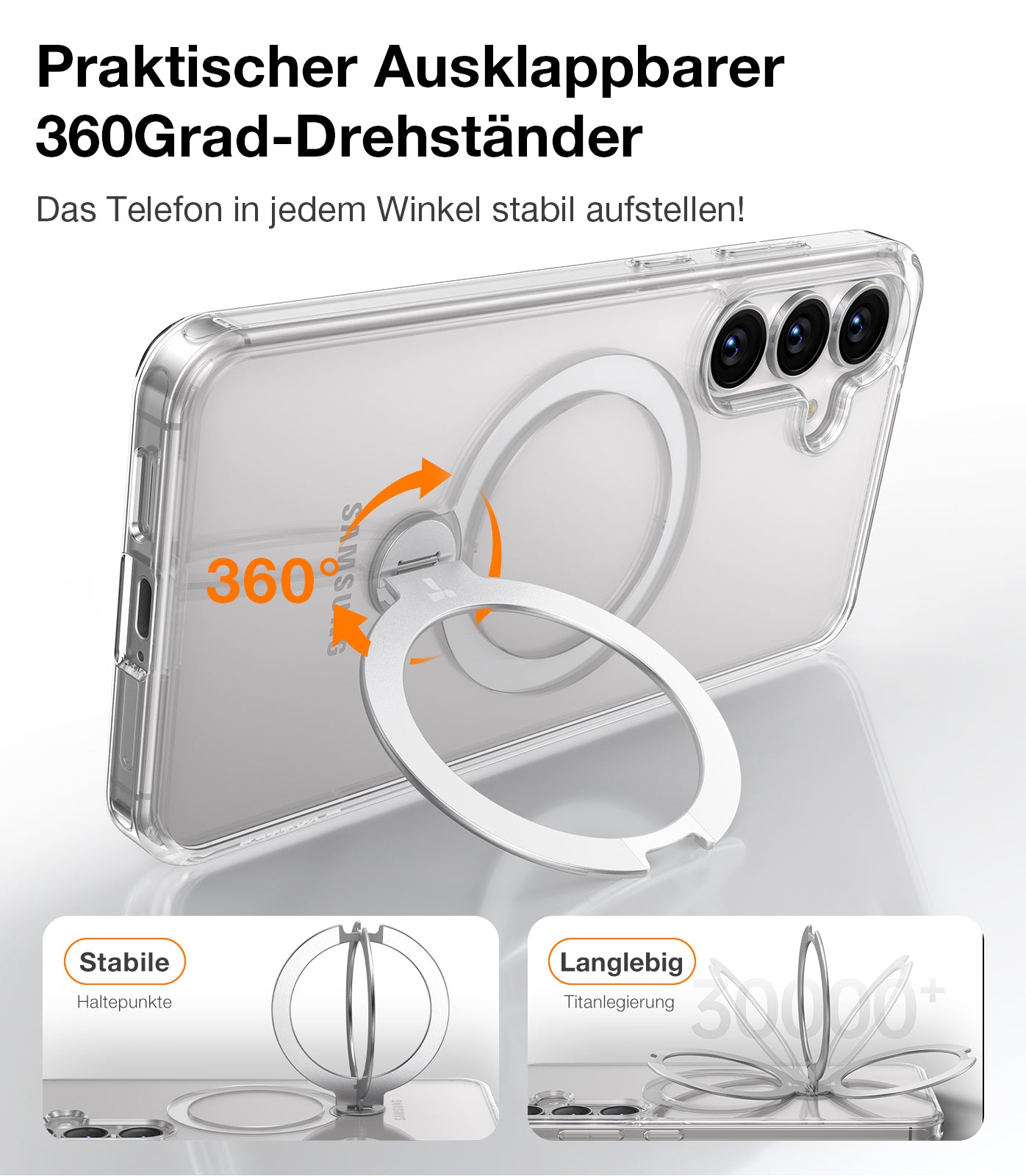 TORRAS - Ostand 360° Spin Samsung Galaxy S25