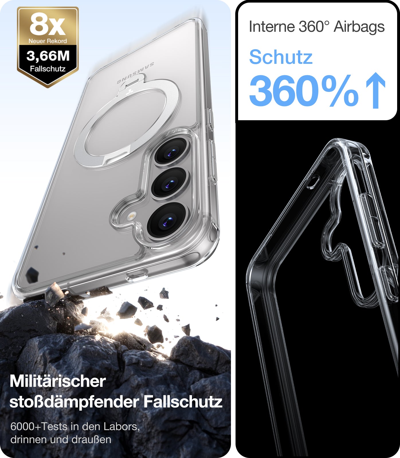 TORRAS - Ostand 360° Spin Samsung Galaxy S25