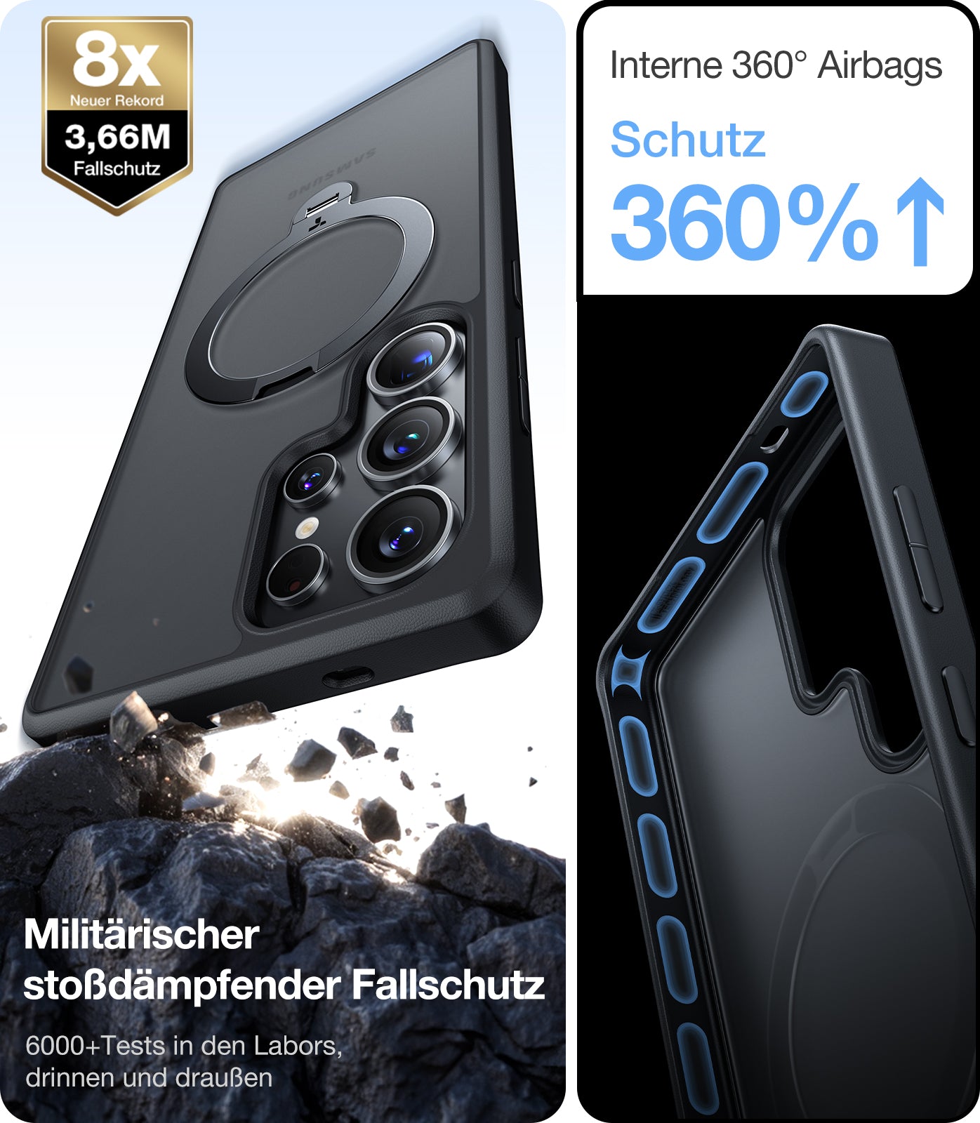 TORRAS - Ostand 360° Spin Samsung Galaxy S25 Ultra