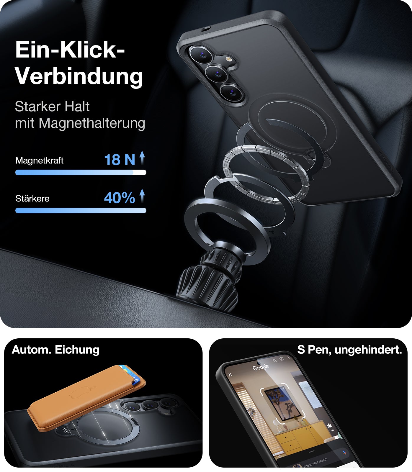 TORRAS - Ostand 360° Spin Samsung Galaxy S25