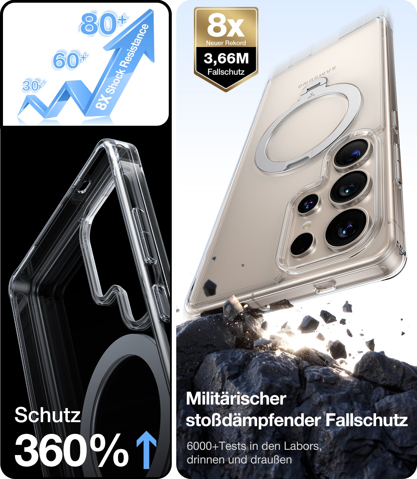 TORRAS - Ostand 360° Spin Samsung Galaxy S25 Ultra