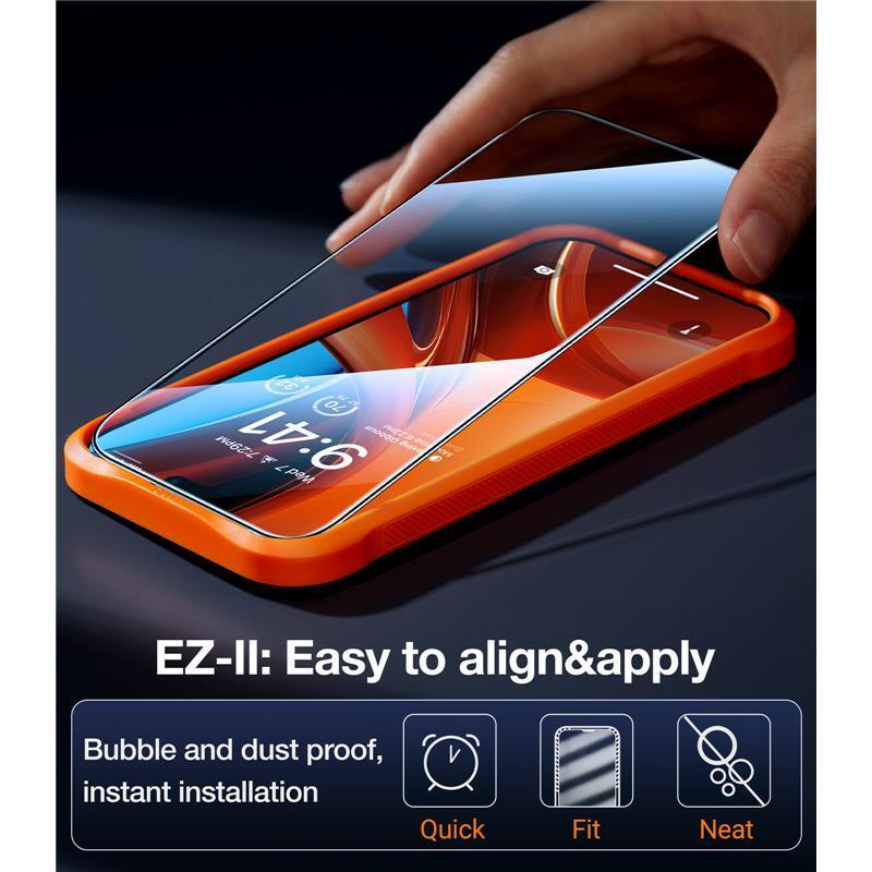 TORRAS - iPhone 15 / 14 Pro GlassGo Privacy Panzerglas