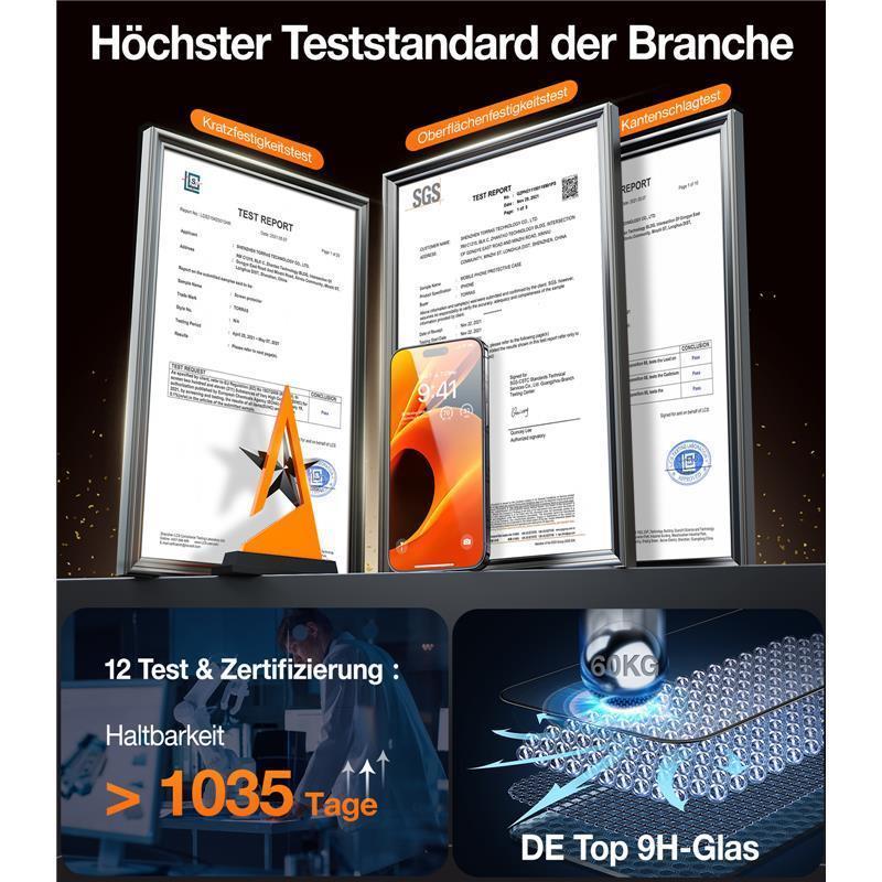 TORRAS - iPhone 15 Diamond Panzerglas