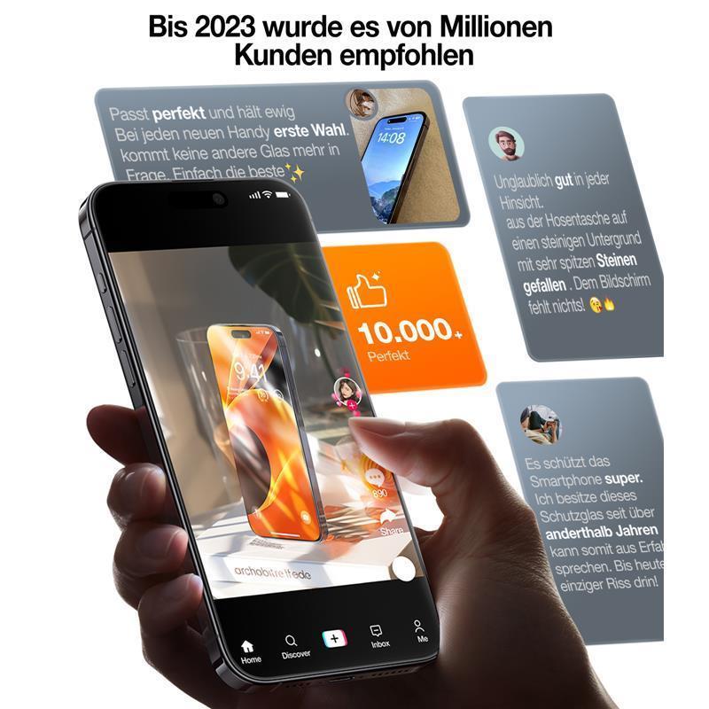 TORRAS - iPhone 15 Diamond Panzerglas