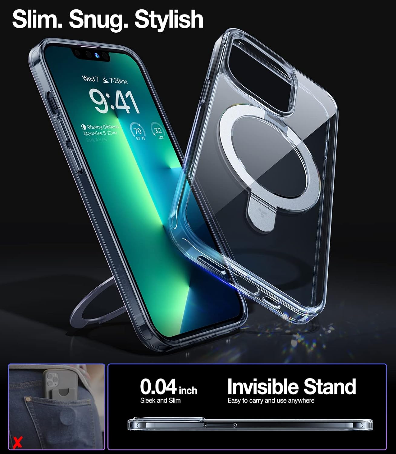 TORRAS - UPRO Ostand Clear iPhone 13 Pro