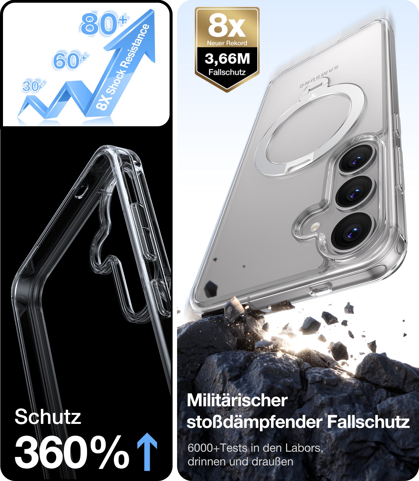 TORRAS - Ostand 360° Spin Samsung Galaxy S25