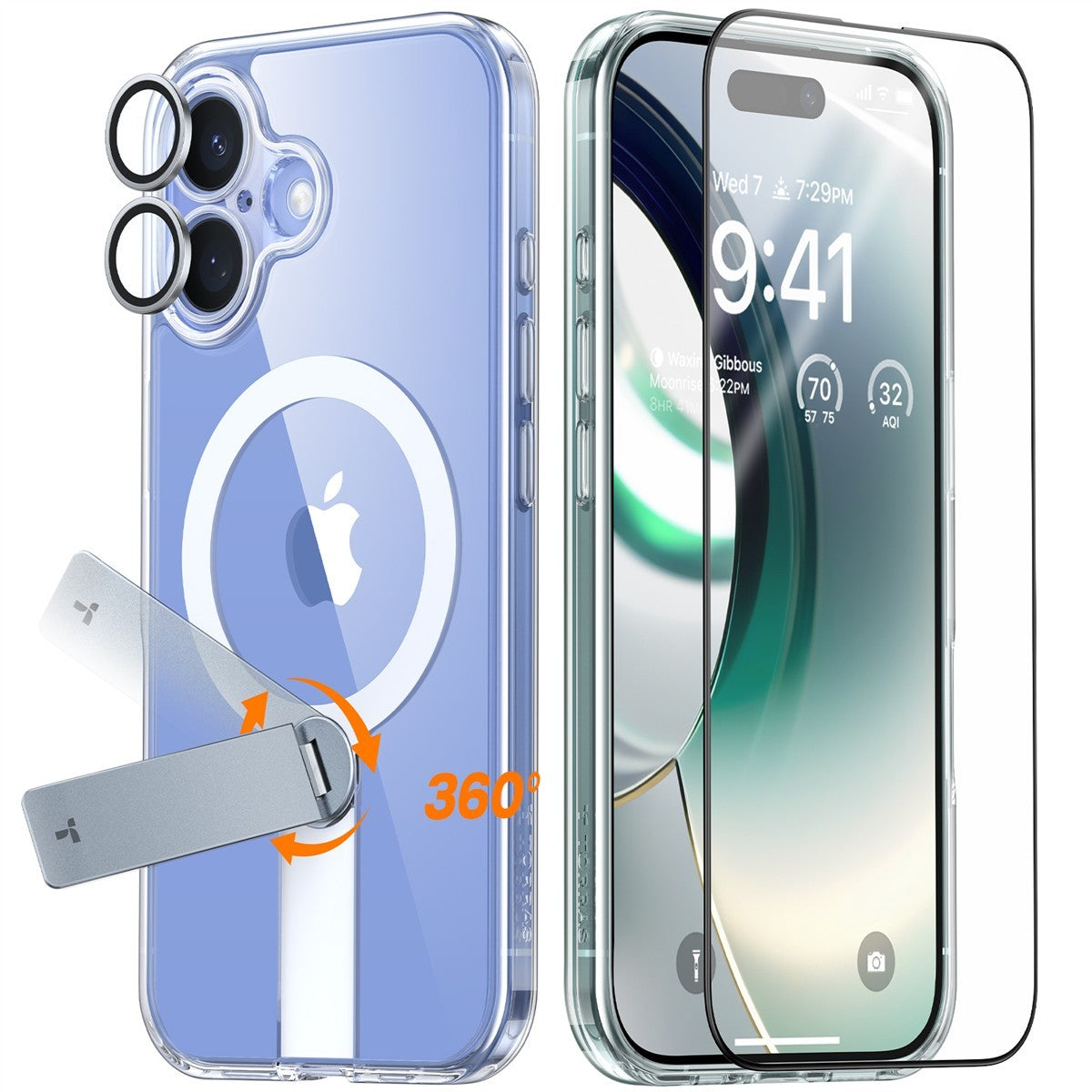 TORRAS - Pstand Spin 3 in 1 Set iPhone 16 Plus
